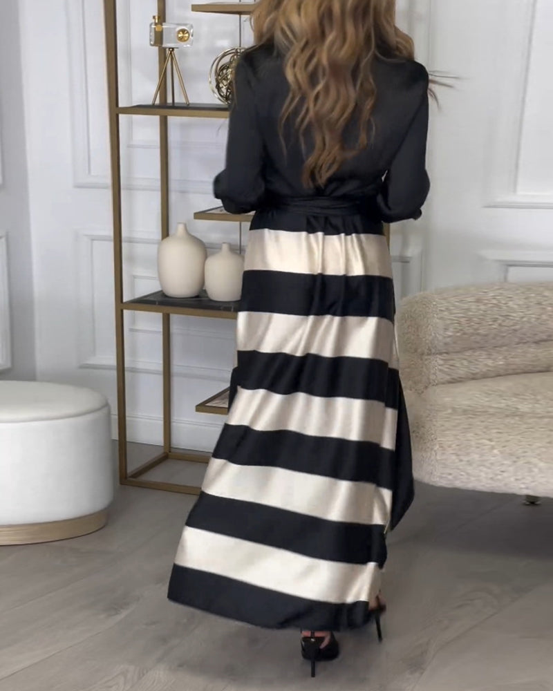 Sophie® | Striped Elegance Dress