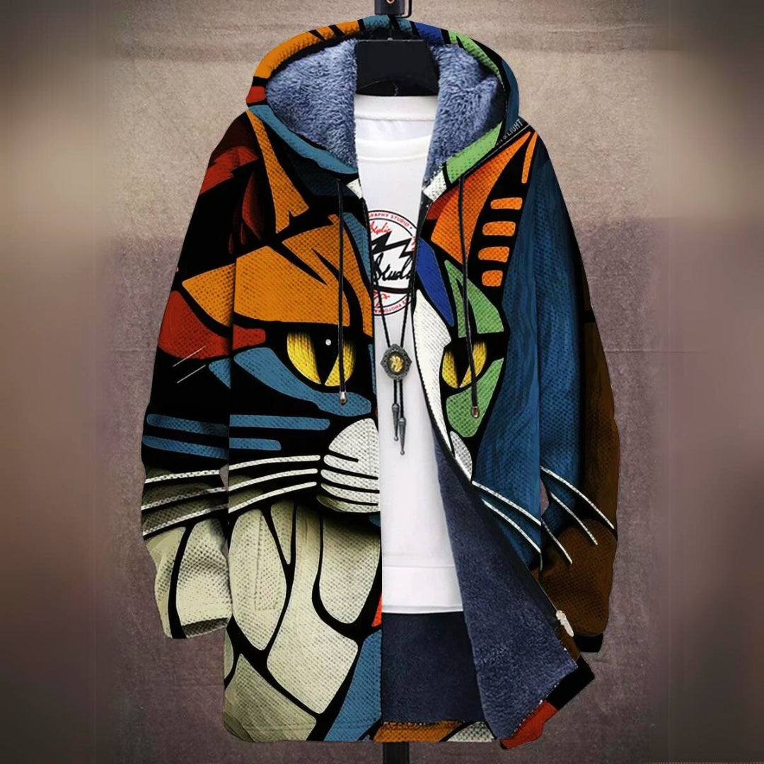 Taylor® | Cozy Cat-Print Jacket