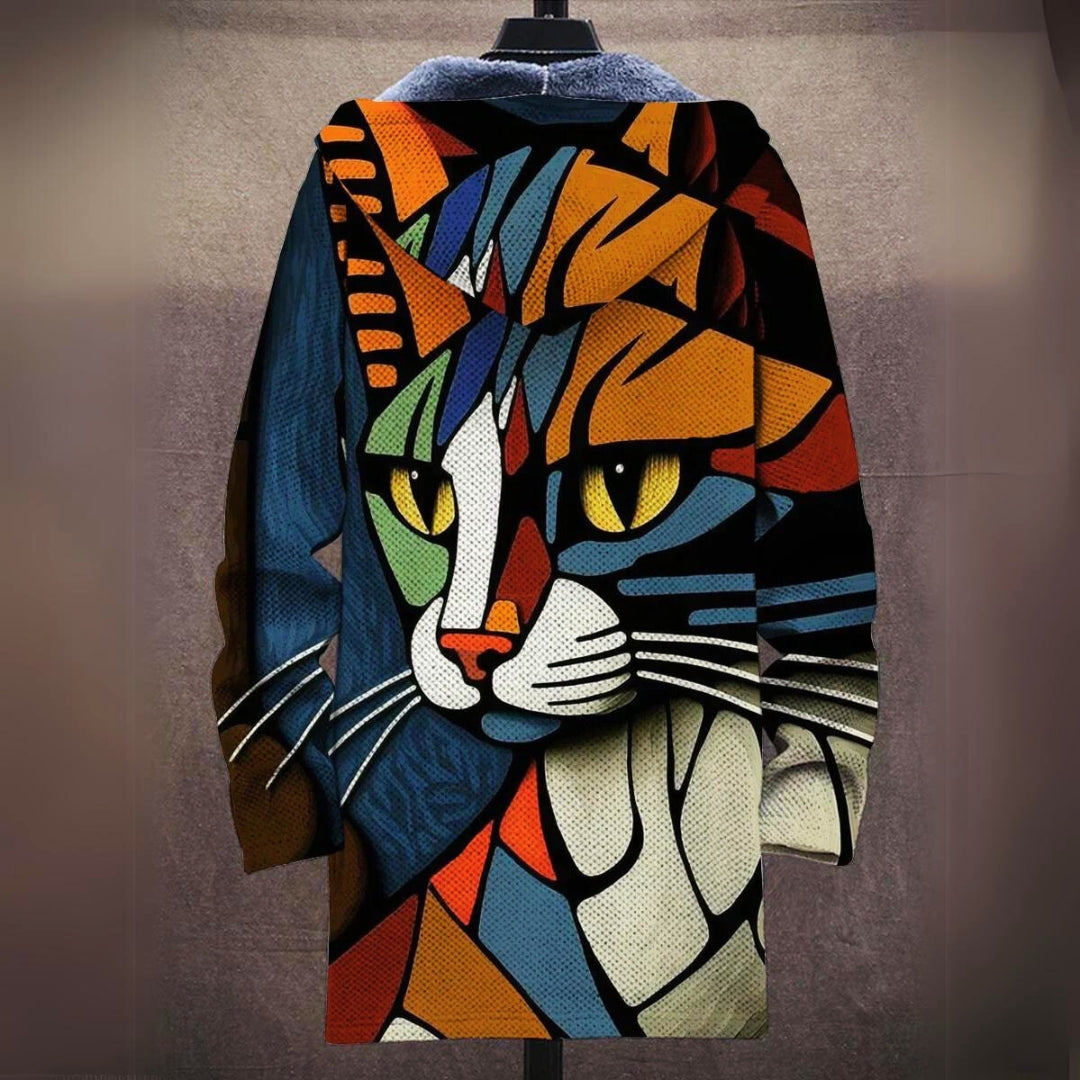 Taylor® | Cozy Cat-Print Jacket