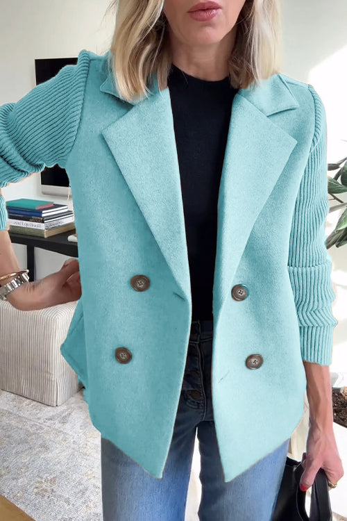 Sorelle® | Elegant Knit-Sleeve Blazer