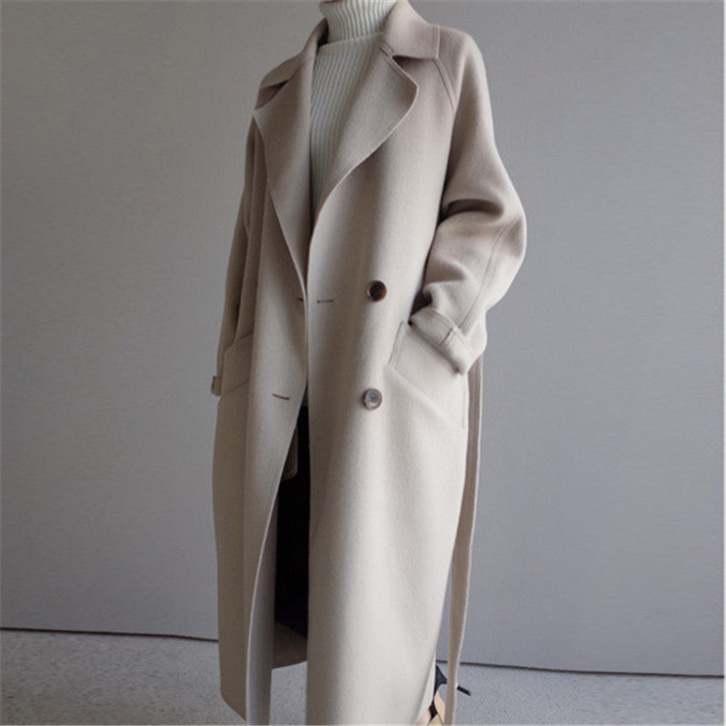 Khloe® | Lined Wool Trench Coat