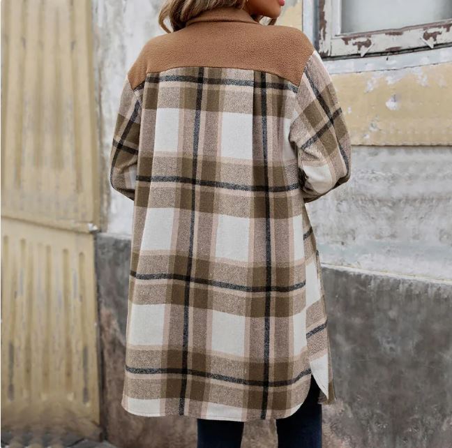 Lura® | Plaid Long Coat