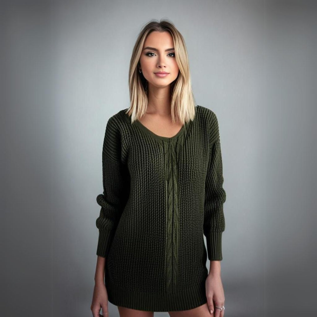 Jessy® | V-Neck Crocheted Sweater