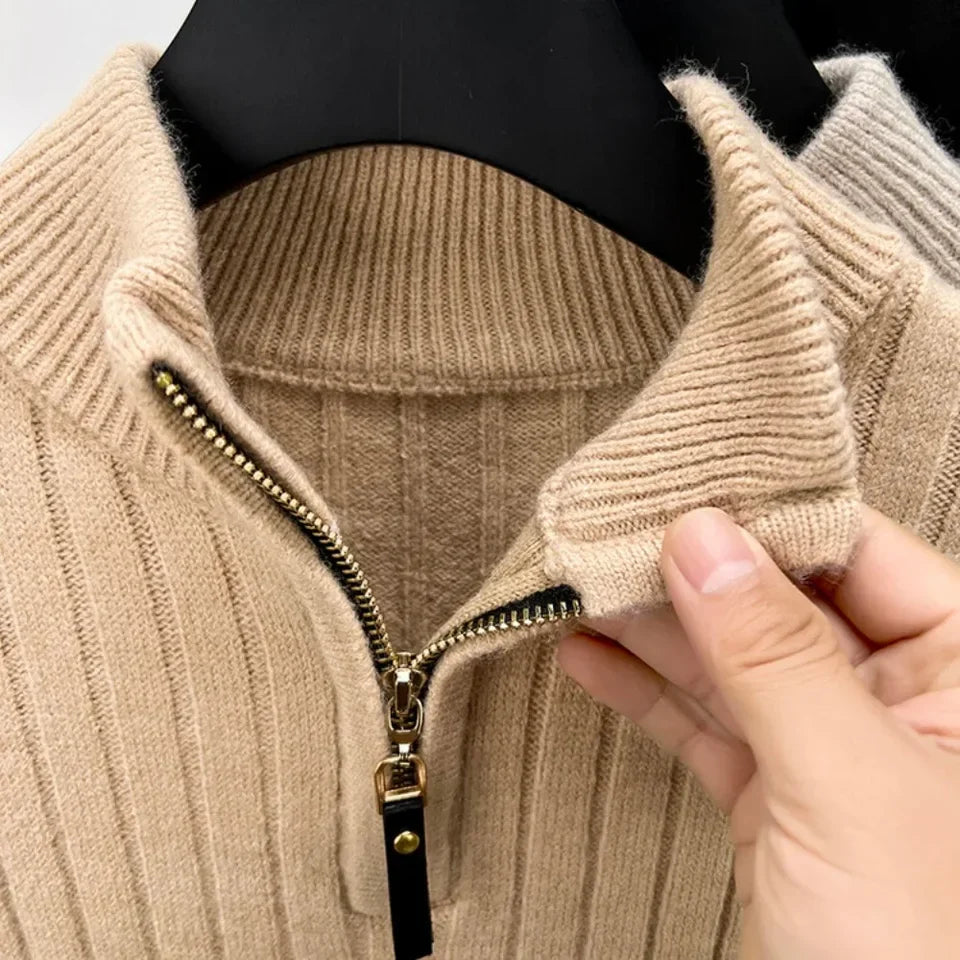 Liam® | Quarter-Zip Turtleneck Sweater