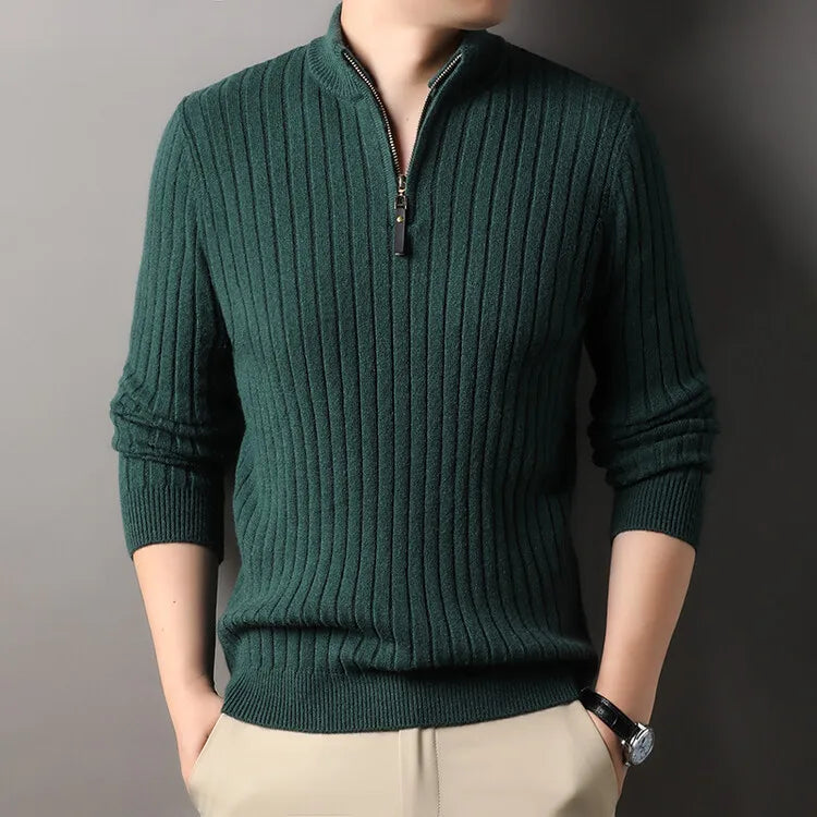 Liam® | Quarter-Zip Turtleneck Sweater