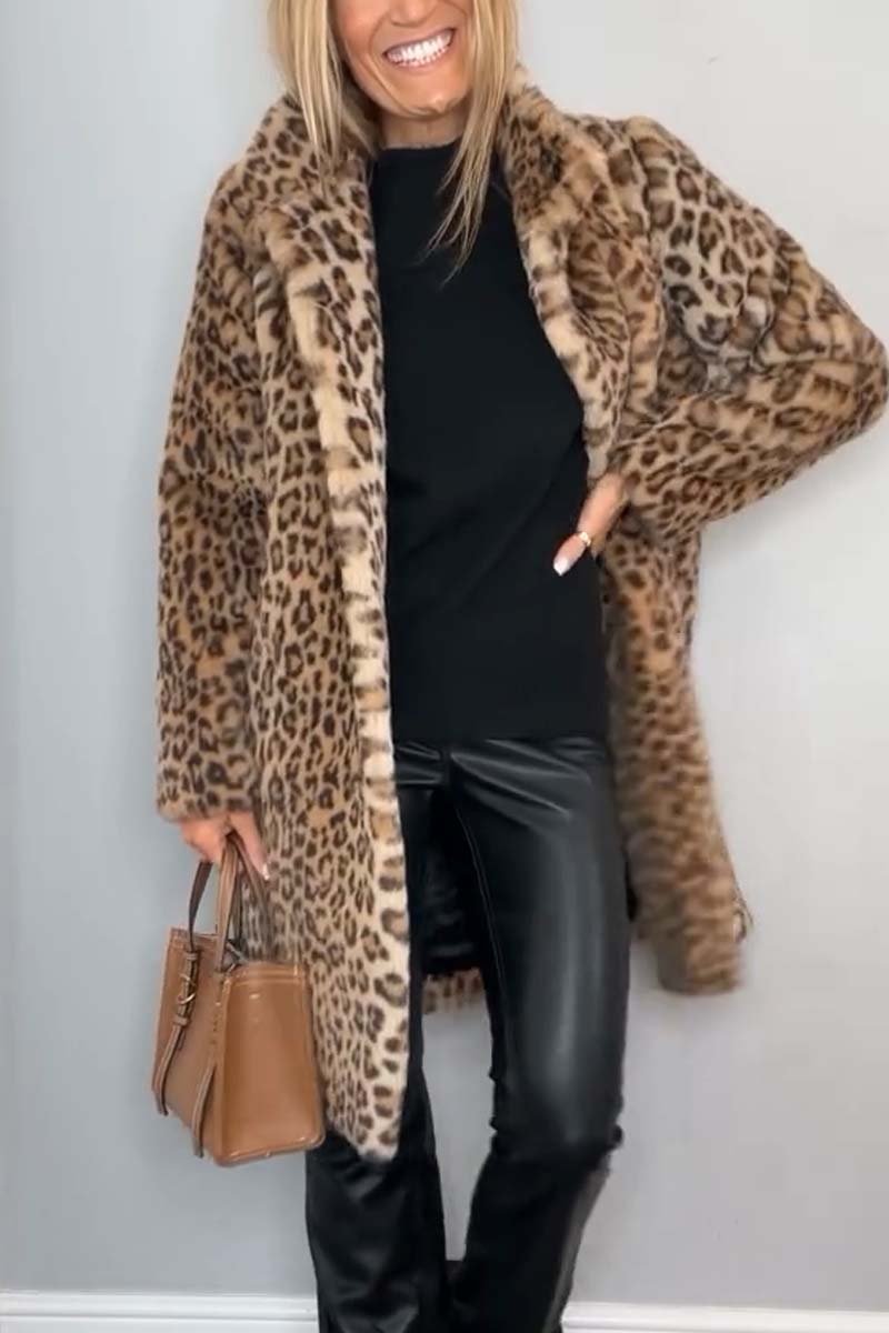 Roaring Luxe® | The Leopard Faux Fur Coat