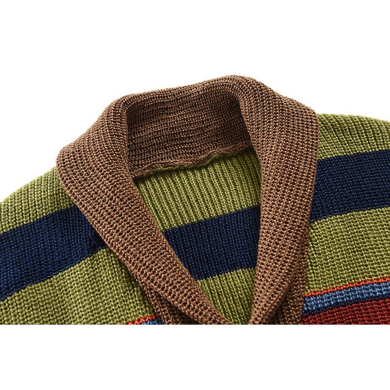 Xavier® | Color-block Lapel Sweater Jacket