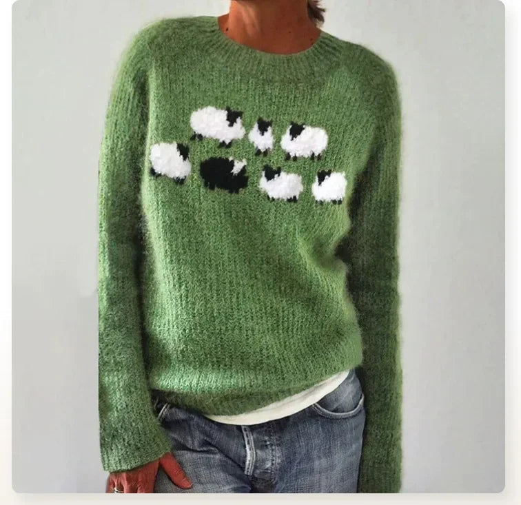 Meadow® | Sheep Pattern Knit Sweater