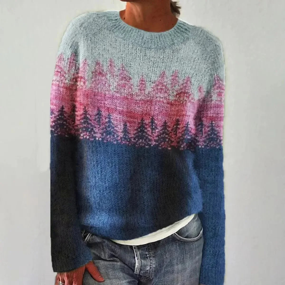 Twilight® | Forest Gradient Knit Sweater