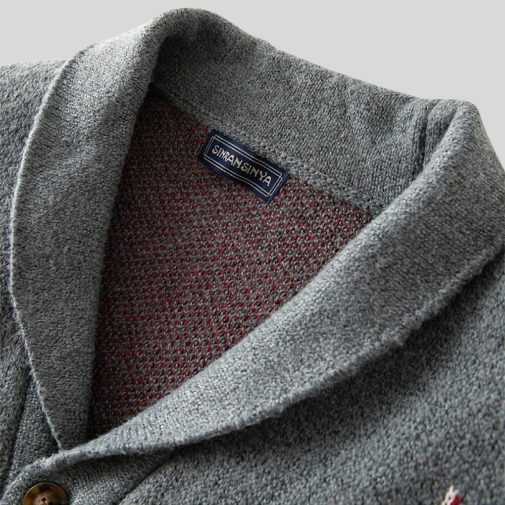 Theo® | Vintage Jacquard Cardigan